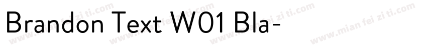 Brandon Text W01 Bla字体转换